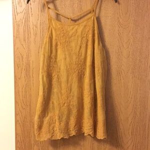 Mustard yellow tank